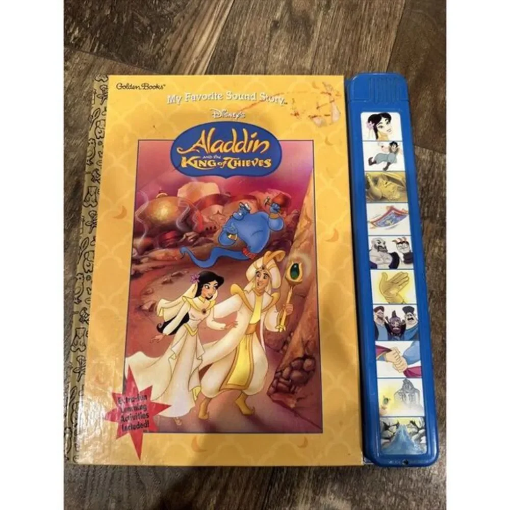 Disney's Aladdin & The King of Thieves Sound Story‎ HB Book READ DESCRIPTION